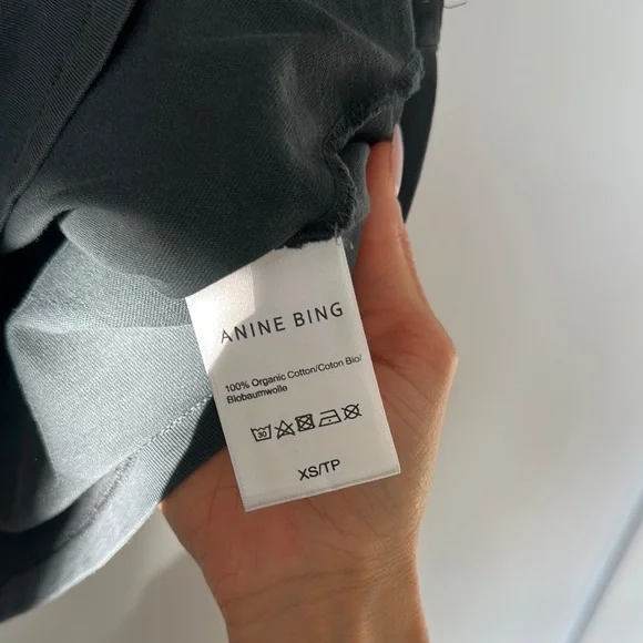 Anine Bing Black Short Sleeve Graphic Tee - Picture 2 of 2